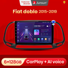 Load image into Gallery viewer, Junsun V1 pro AI Voice 2 din Android Auto Radio for Fiat Doblo 2015 - 2019 Car Radio Multimedia GPS Track Carplay 2din dvd
