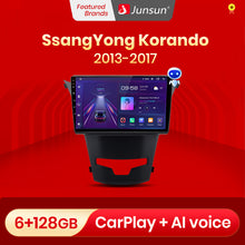 Load image into Gallery viewer, Junsun V1 pro AI Voice 2 din Android Auto Radio for SsangYong Korando 2013-2017 Car Radio Multimedia GPS Track Carplay 2din dvd
