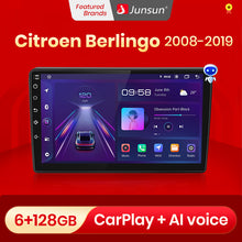 Load image into Gallery viewer, Junsun V1pro AI Voice 2 din Android Auto Radio for Citroen Berlingo B9 2008-2019 Car Radio Multimedia GPS Track Carplay 2din dvd
