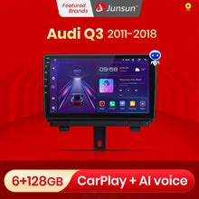 Load image into Gallery viewer, Junsun V1 Pro AI Voice 2 din Android Auto Radio for Audi Q3 MMI 2G 3G 2011-2018 Car Radio Multimedia GPS Track Carplay 2din dvd
