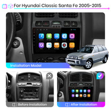 Load image into Gallery viewer, Junsun V1 Pro AI Voice 2 din Android Auto Radio for Hyundai Classic Santa Fe 2005-2015Car Radio Multimedia GPS Track Carplay 2din
