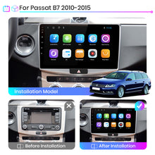 Load image into Gallery viewer, Junsun V1pro AI Voice 2 din Android Auto Radio for Passat B6 B7 CC 2010-2015 Car Radio Multimedia GPS Track Carplay 2din
