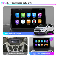 Load image into Gallery viewer, Junsun V1 Pro AI Voice 2 din Android Auto Radio for Ford fiesta 2013-2017 Car Radio Multimedia GPS Track Carplay 2din
