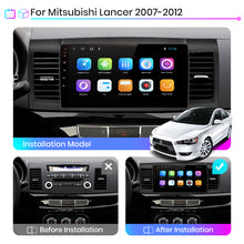 Load image into Gallery viewer, Junsun V1 Pro Android 10 For Mitsubishi Lancer 2007 - 2013 Car Radio Multimedia Video Players Android Auto CarPlay 2 din dvd
