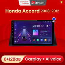 Load image into Gallery viewer, Junsun V1 Pro AI Voice 2 din Android Auto Radio for Honda Accord 8 2008 - 2012 Car Radio Multimedia GPS Track Carplay 2din dvd
