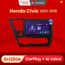Load image into Gallery viewer, Junsun V1 Pro AI Voice 2 din Android Auto Radio for Honda Civic 9 2013 - 2016 Car Radio Multimedia GPS Track Carplay 2din dvd
