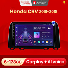 Load image into Gallery viewer, Junsun V1 Pro AI Voice 2 din Android Auto Radio for Honda CRV CR-V 5 2016-2018 Car Radio Multimedia GPS Track Carplay 2din dvd
