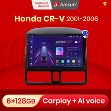 Load image into Gallery viewer, Junsun V1 Pro AI Voice 2 din Android Auto Radio for Honda CR-V CRV 2 2001 - 2006 Car Radio Multimedia GPS Track Carplay 2din dvd
