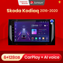 Load image into Gallery viewer, Junsun V1 Pro AI Voice 2 din Android Auto Radio for Skoda Kodiaq 2016 - 2020 Car Radio Multimedia GPS Track Carplay 2din dvd
