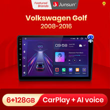 Load image into Gallery viewer, Junsun V1 Pro AI Voice 2 din Android Auto Radio for Volkswagen Golf 6 2008-2016 Car Radio Multimedia GPS Track Carplay 2din dvd
