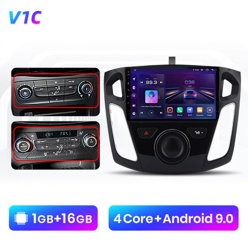 Junsun V1  Pro AI Voice 2 din Android Auto Radio For Ford Focus 3 2011 2012 2013-2019 Carplay Car Multimedia 4G GPS 2din auto  radio