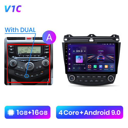 Junsun V1 Pro AI Voice 2 din Android Auto Radio for Honda Accord 7 2003-2008 Carplay 4G Car Multimedia GPS 2din auto  radio