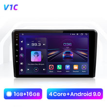 Load image into Gallery viewer, Junsun V1 Pro AI Voice 2 din Android Auto Radio for Audi A3 8P 2003 - 2013 Car Radio Multimedia GPS Track Carplay 2din  dvd
