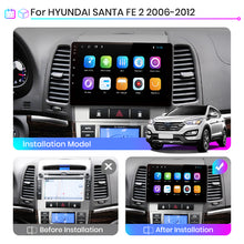 Load image into Gallery viewer, Junsun V1 Pro AI Voice 2 din Android Auto Radio for Hyundai Santa Fe 2 2006-2012 Carplay 4G Car Multimedia GPS 2din auto  radio
