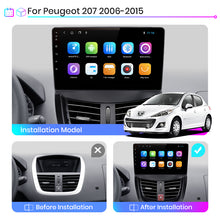 Load image into Gallery viewer, Junsun V1 Pro  AI Voice For Peugeot 207 2006 - 2015   car radio 2 din android Auto Multimedia GPS Track Carplay  2din  DVD
