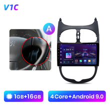 Load image into Gallery viewer, Junsun V1 Pro AI Voice For Peugeot 206 2001 - 2008 car radio 2 din android Auto Multimedia GPS Track Carplay 2din DVD
