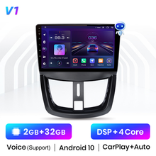 Load image into Gallery viewer, Junsun V1 Pro  AI Voice For Peugeot 207 2006 - 2015   car radio 2 din android Auto Multimedia GPS Track Carplay  2din  DVD
