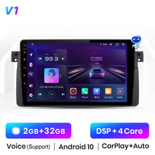 Load image into Gallery viewer, Junsun V1 Pro AI Voice 2 din Android Auto Radio for BMW E46 M3 318/320/325/330/335 Carplay 4G Car Multimedia GPS DSP auto radio
