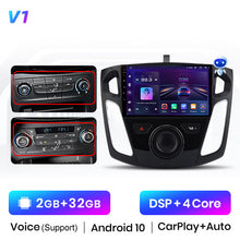 Load image into Gallery viewer, Junsun V1  Pro AI Voice 2 din Android Auto Radio For Ford Focus 3 2011 2012 2013-2019 Carplay Car Multimedia 4G GPS 2din auto  radio
