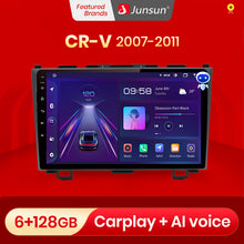 Load image into Gallery viewer, Junsun V1 Pro AI Voice 2 din Android Auto Radio for Honda CR-V 3 RE CRV 2007-2011 Car Radio Multimedia GPS Track Carplay 2din
