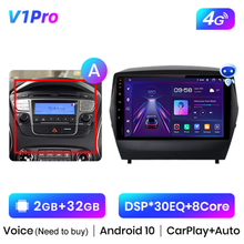 Load image into Gallery viewer, Junsun V1 Pro AI Voice For Hyundai Tucson 2 ix35 2009 - 2015 car radio 2 din android Auto Multimedia GPS Track Carplay 2din DVD
