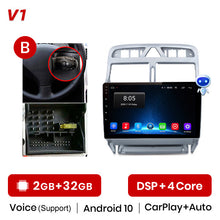 Load image into Gallery viewer, Junsun V1 Pro AI Voice For Peugeot 307 SW 2002 - 2013 car radio 2 din android Auto Multimedia GPS Track Carplay 2din DVD
