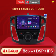 Load image into Gallery viewer, Junsun V1  Pro AI Voice 2 din Android Auto Radio For Ford Focus 3 2011 2012 2013-2019 Carplay Car Multimedia 4G GPS 2din auto  radio
