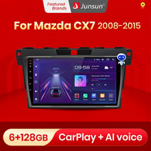 Load image into Gallery viewer, Junsun V1 Pro AI Voice 2 din Android Auto Radio For Mazda CX-7 CX7 2008 - 2015 Carplay Car Multimedia GPS 2din auto  radio
