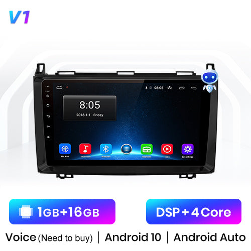 Junsun V1 Pro AI Voice For Mercedes Benz B200 A B Class W169 W245 car radio 2 din android Auto Multimedia Carplay 2din DVD