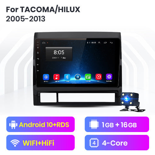 Junsun 2+32GB Android 10.0 DSP For TOYOTA TACOMA/HILUX 2005-2013 Left hand Car Radio Multimedia Video Player GPS RDS 2 din dvd