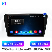 Load image into Gallery viewer, Junsun V1 Pro AI Voice 2 din Android Auto Radio for SKODA Octavia A7 2013-2018 Car Radio Multimedia GPS Track Carplay 2din
