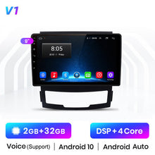 Load image into Gallery viewer, Junsun V1 Pro AI Voice 2 din Android Auto Radio for SsangYong Korando 2010-2013 Car Radio Multimedia GPS Track Carplay 2din dvd
