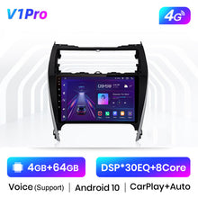 Load image into Gallery viewer, Junsun V1 2G+32G Android 10 DSP For Toyota Camry 7 50 55 2012- 2017 Car Radio Multimedia Video Player 2020 Navigation GPS 2 din
