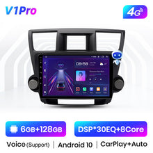Load image into Gallery viewer, Junsun 4+64 GB Android 10 For Toyota Highlander 2007-2013 Car Radio Multimedia Video Player Navigation GPS Free Android Auto
