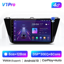 Load image into Gallery viewer, Junsun V1 Pro Voice 2 din Android Auto Radio for Volkswagen Tiguan R-line 2016-2020 Car Radio Multimedia GPS Track Carplay 2din
