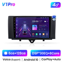 Load image into Gallery viewer, Junsun V1 Pro 2 din Android Auto Radio for Mercedes Benz Smart Fortwo 2010-2015 Car Radio Multimedia GPS Track Carplay 2din dvd
