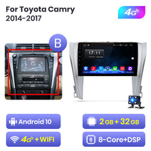 Load image into Gallery viewer, Junsun V1 2G+32G Android 10.0 DSP For Toyota Camry 8 50 55 2014-2017 Car Radio Multimedia Video Player GPS RDS 2 din dvd no cd
